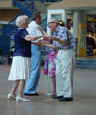 old people dancing